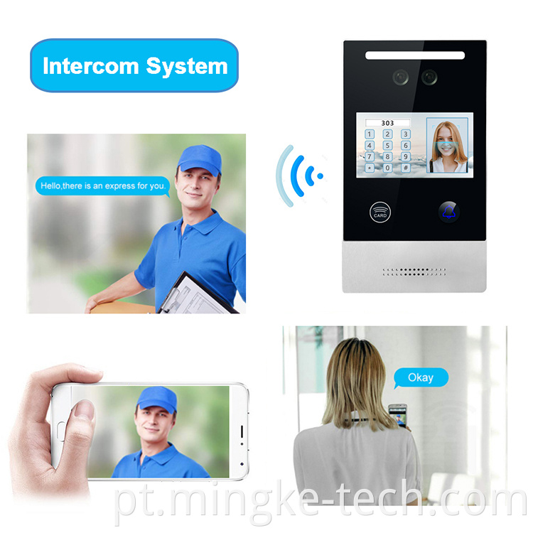 Sistema de intercomunicador IP de boa qualidade Sistema de intercomunicador IP Monitor Indoor Android Villa Entrance Gate Video Doorbell